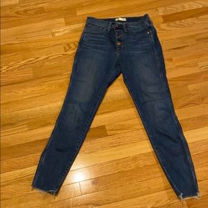 Madewell 10 inch high rise skinny
